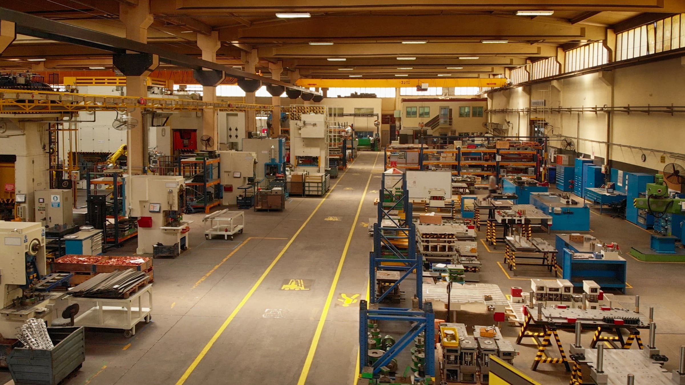 A precision manufacturing floor